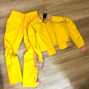 PAM & GELA Top Zip bomber jacket and pants track suite